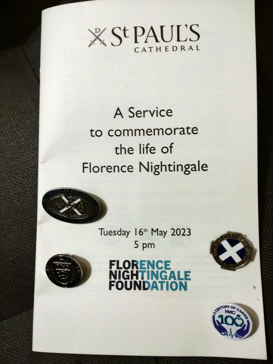 Pollyd25's tweet photo. Went to Florence Nightingale service at St Paul's. Lovely service. Got my training , registration and NMUH badges out to wear #FlorenceNightingaleService #Florencenightingalefoundation #NMUH #NorthMiddlesexHospital #RGN #ProudToBeaNurse https://t.co/pMX9CXtH75