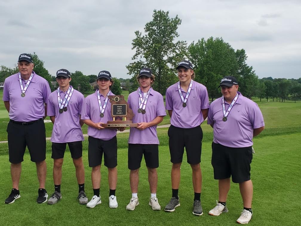 Congratulations to the boys golf team on winning a state championship! Class 1 state champs!