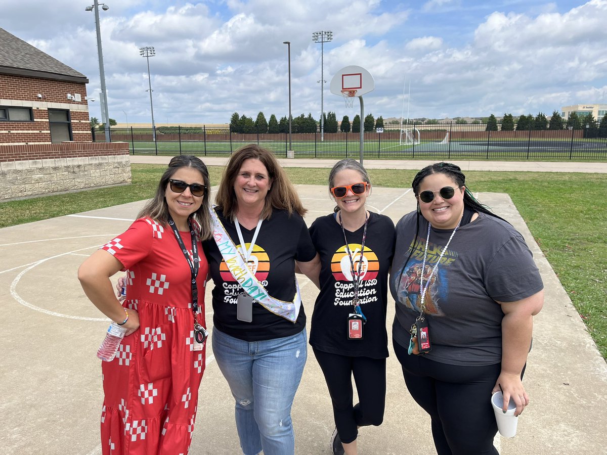 Celebrating my LAST birthday @DCEtrailblazers  with my great 2nd Grade team wearing my <a href="/coppellisdef/">Coppell ISD Education Foundation</a> 
Thank you for making my day so special. <a href="/MrsDayDCE/">Lamar Day</a> <a href="/2ndDualDCE/">Yolanda Velazquez Martinez</a> <a href="/msgageDCE/">Ms. Gage</a>