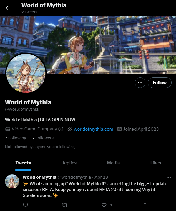 Zemixy's tweet photo. Users beware:

The Discord Scammers are getting more clever.

Today I received a DM from a seemingly legit game developer. Was linked to this Twitter Profile and found this YouTube page. They even had an 'official website' for their game. But it's all a scam. All stolen art. https://t.co/MYKavDWbNs
