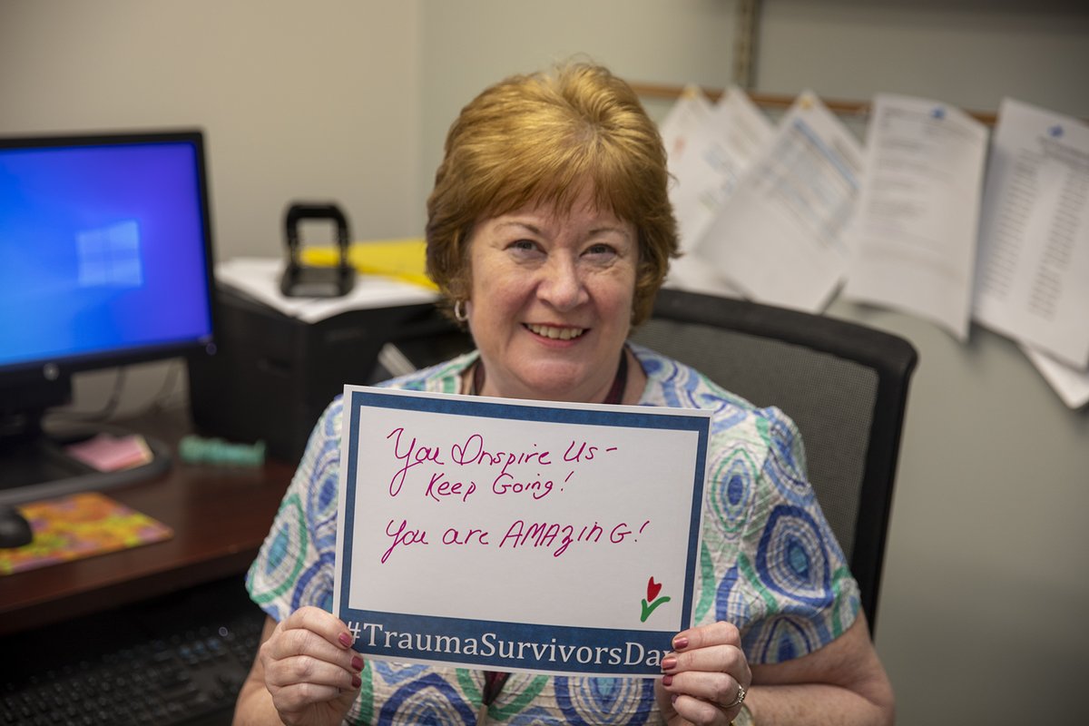 Today is #TraumaSurvivorsDay. At the R Adams Cowley Shock Trauma Center at University of Maryland, we are committed to helping trauma patients and their families to manage their recovery and improve their lives. #NTSD