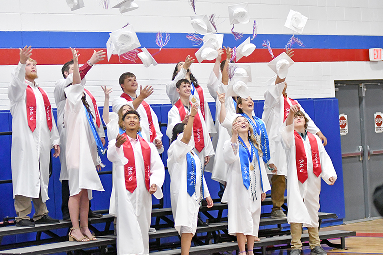 NewsregisterANR's tweet photo. Smiles, tears and photos were aplenty Saturday afternoon as High Plains Community Schools added its newest addition to the alumni group. Coverage in this week's ANR. @HPCSTORM https://t.co/zSaRoQ9fof
