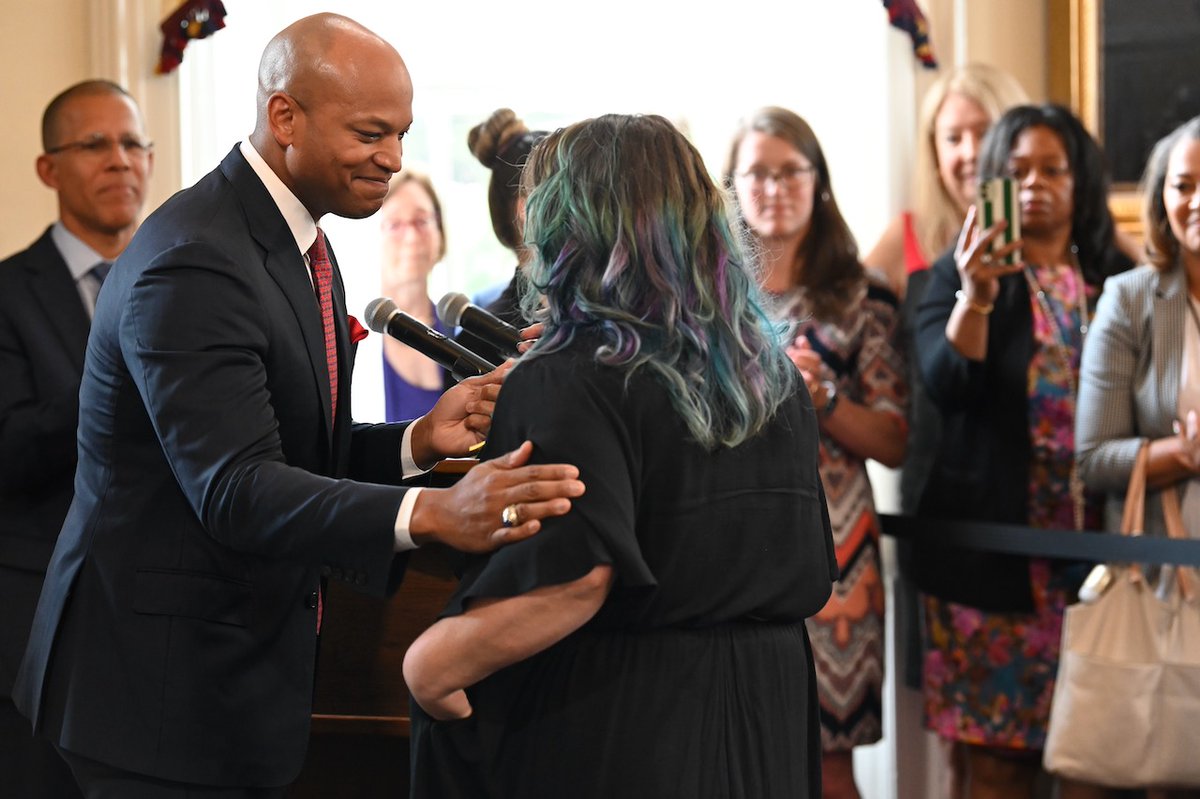 GovWesMoore's tweet photo. But we know education doesn’t matter if our children never make it to adulthood.   

I’m proud to have signed common sense gun safety legislation to address gun violence, including Jaelynn’s Law to keep guns out of the hands of minors. https://t.co/twMIBvcxWC