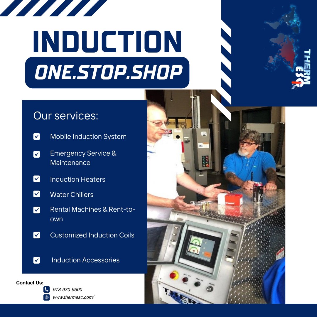 thermESC_intl's tweet image. ThermESC: Your Go-To Solution for Induction Needs. From rentals to rent-to-own options, we offer ready-to-travel and customized solutions. Contact us now for a quote and experience excellence in induction technology. #ThermESC #InductionSolutions #rentals @ThermoInternat1