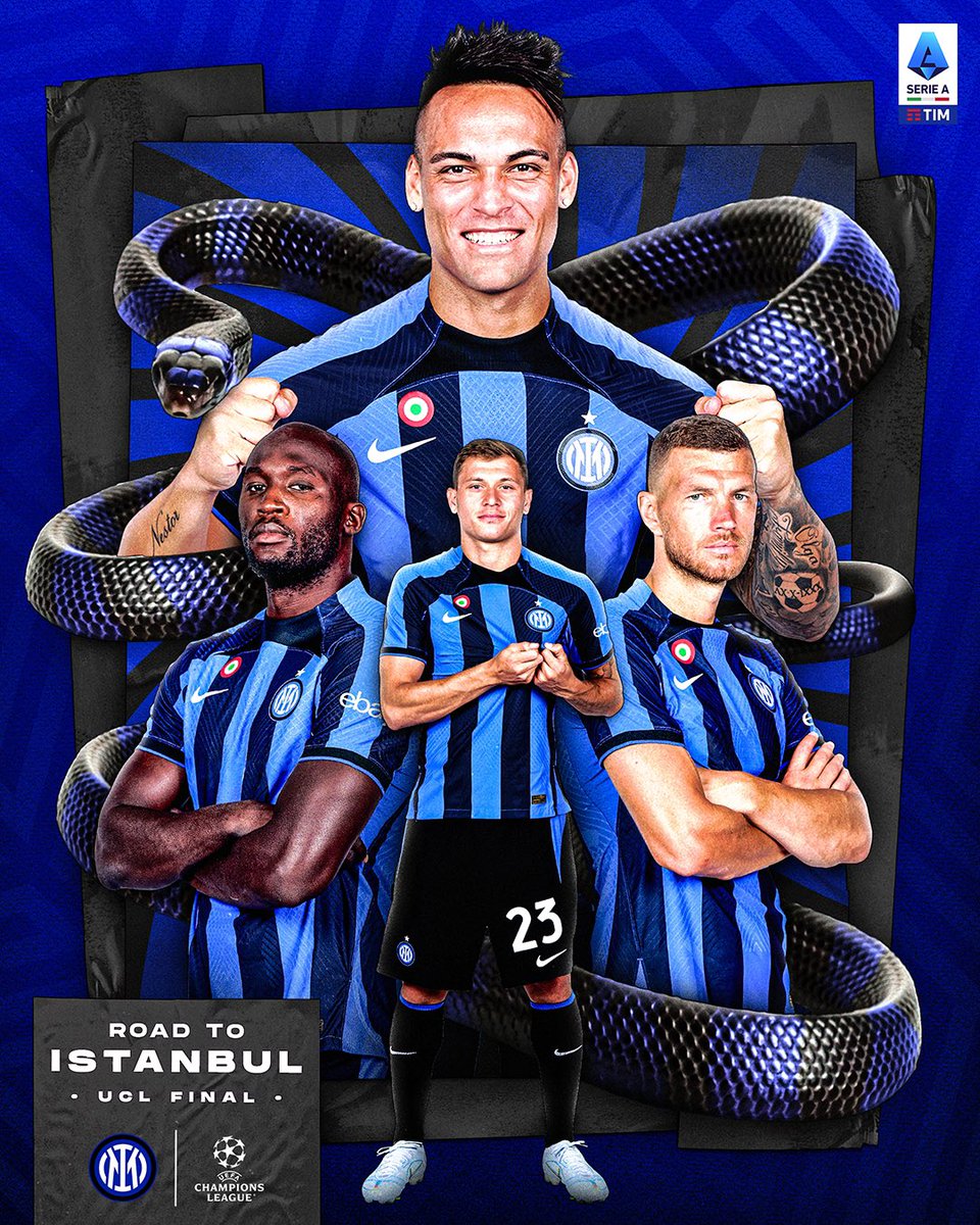 SerieA's tweet photo. L’Euroderby è NEROAZZURRO! 🖤💙

@Inter, è FINALE di @ChampionsLeague 🤩
Si va a Istanbul! 🧳🛫

#InterMilan https://t.co/iofuqwnda9