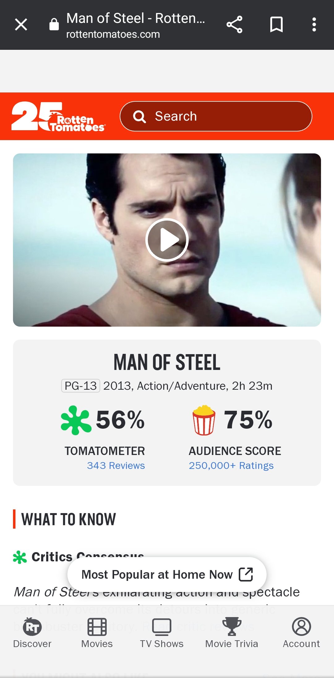 Man of Steel - Rotten Tomatoes