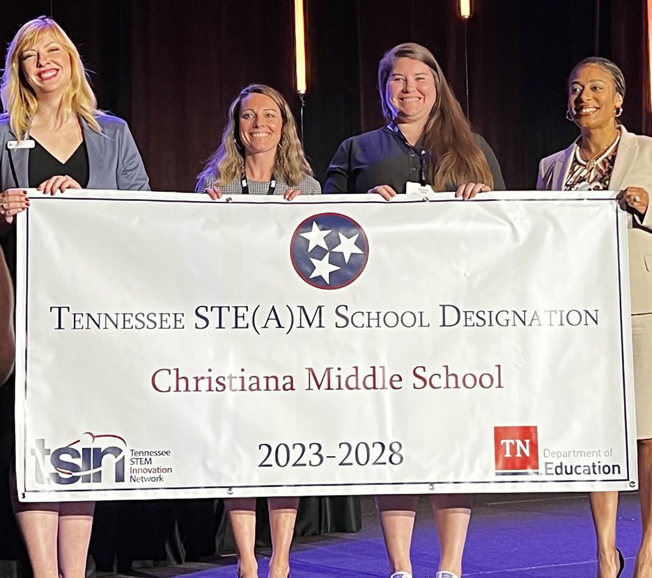 Christiana Middle designated county’s first STE(A)M school

Tennessee Department of Education and Tennessee STEM Innovation Network announce $35,000 award to provide additional programming, resources for student opportunities

rcschools.net/apps/news/arti…

<a href="/chmscougars/">Christiana Cougars</a>