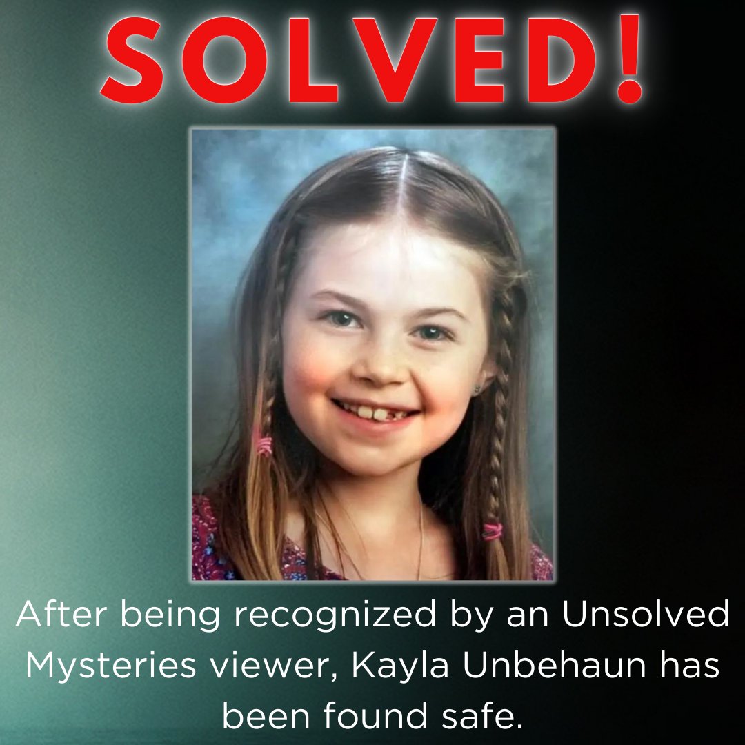 UPDATE: Kayla Unbehaun, who was abducted in 2017 by her non-custodial mother Heather, has been found safe. A store owner in North Carolina recognized Kayla, now 15, from the roll call in Volume 3, Episode 9 'Abducted by a Parent' on @Netflix. Heather was arrested over the…