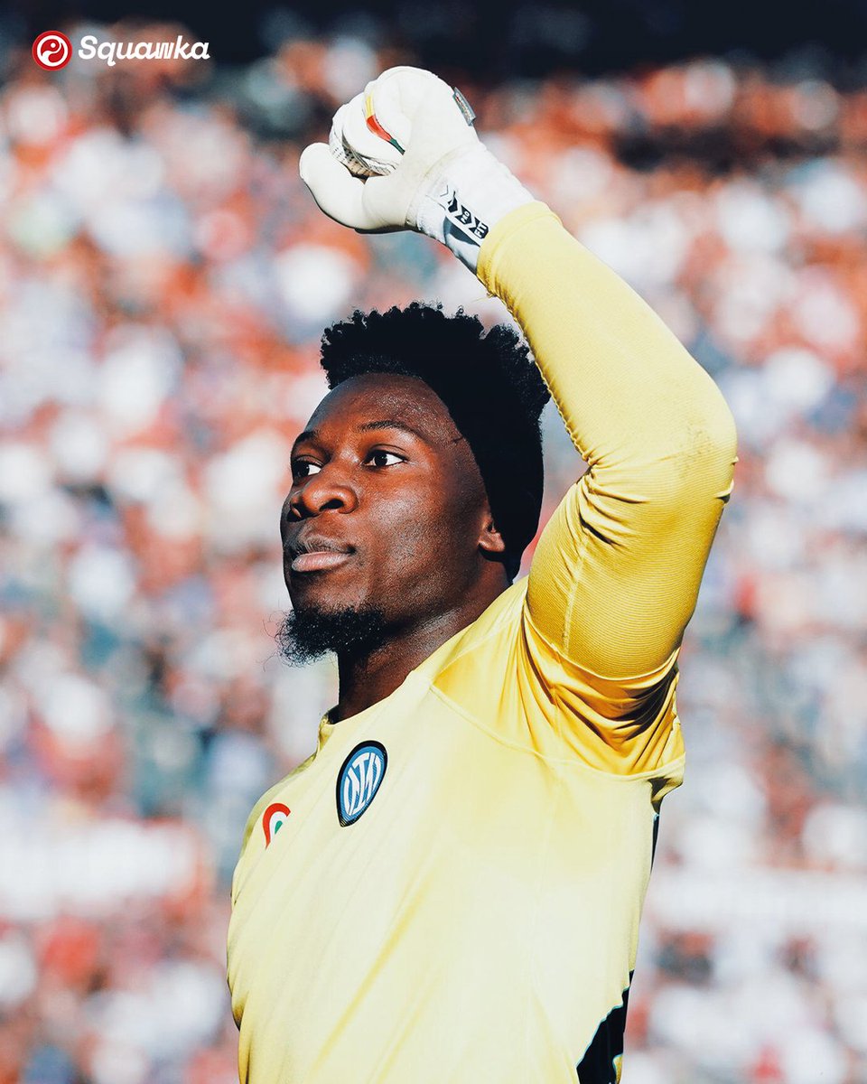 Squawka's tweet photo. André Onana’s career record against Milan:

◉ 4 games
◉ 4 wins
◉ 0 defeats
◉ 0 goals conceded

The cleanest sheets in Milan. 🛏 https://t.co/6leNa1fUY6