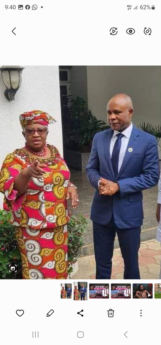 DanNwomeh's tweet photo. Dr Ngozi Okonjo-Iweala meets Dr Peter Mbah at the ongoing retreat for newly elected governors, in Abuja today. https://t.co/xR6AfM9wby