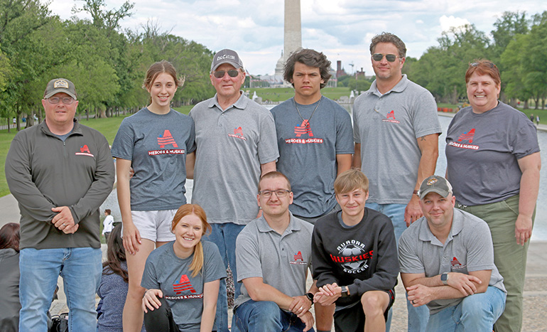 Heroes &amp; Huskies awed by Arlington National Cemetery. National cemetery was a highlight of this years trip for vets and students. Participants reflect on their journey in this week's ANR. <a href="/AuroraHuskies/">Aurora Huskies</a>