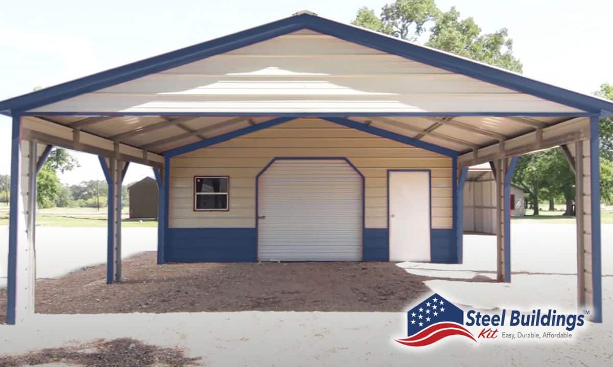 Carport with Storage: Protecting Your Vehicles &amp; Belongings - Get the facts at steelbuildingskit.com/carport-with-s… 
#steelbuildings #metalbuildings #prefabbuildings