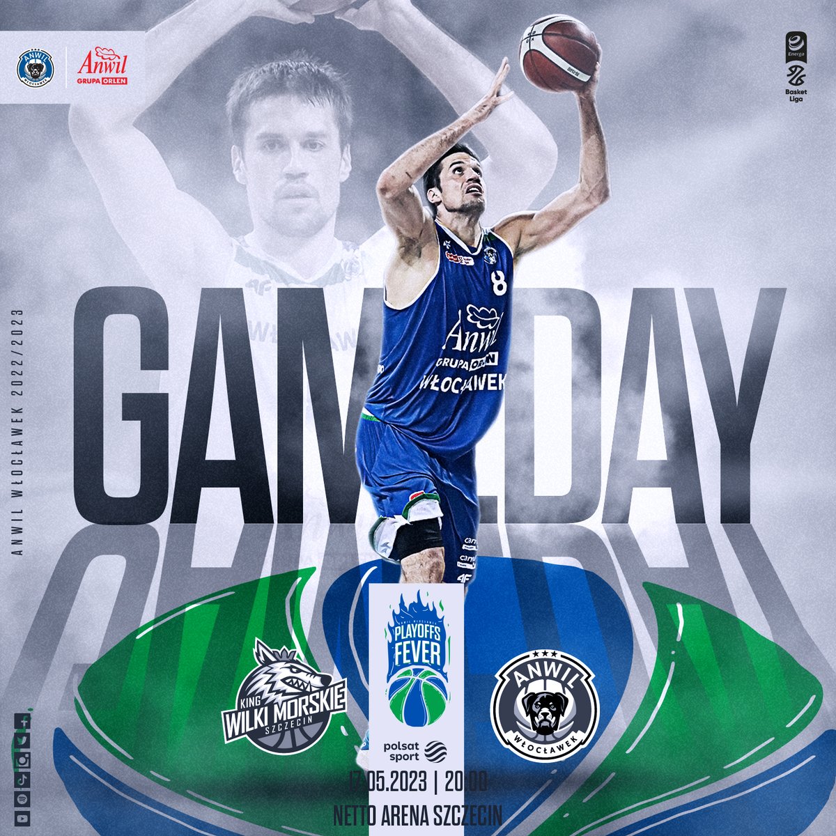 Anwil_official's tweet photo. To dziś❗️ Mecz #⃣5⃣ 

⌚ | 20:00
🆚 | @KingWilki
🏆 | @PLKpl
🏟️ | Netto Arena
📺 | Polsat Sport | 19:50
🎙️ | YouTube | 19:45 
✍️ | https://t.co/SHnZCE3DrH

#plkpl #PlayoffsFever https://t.co/WDqgat72OH