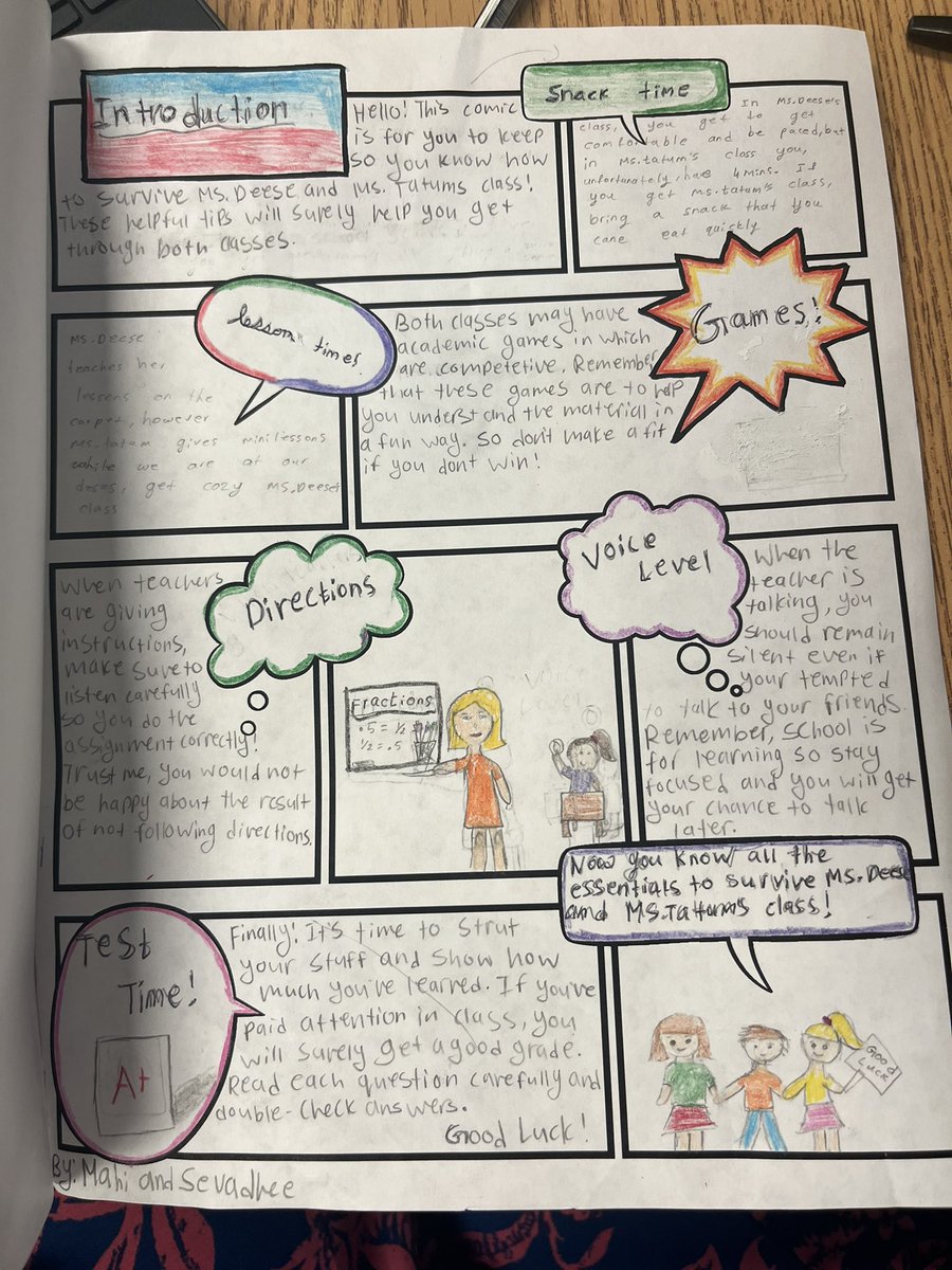 How to survive the 5th grade comics! <a href="/OgleElem/">Ogle Elementary</a> #oglestrong