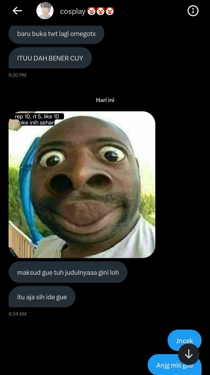 slrvrlia27's tweet photo. TAAIII, SEMOGA FLOP PLS. AVA GUE UDH IMUT JNGN DITAMBAHI. PAGI² APES BNGT BUKA DM NI ORNG https://t.co/2zSwOMg6xX