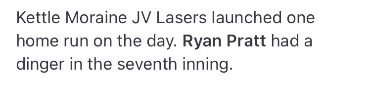 RyanPratt74's tweet image. First High school Home Run!!! Tied in the 7th inning to give us a 2 run lead. -DTD- 
@LasersBaseball @Coach_Dub_DTD