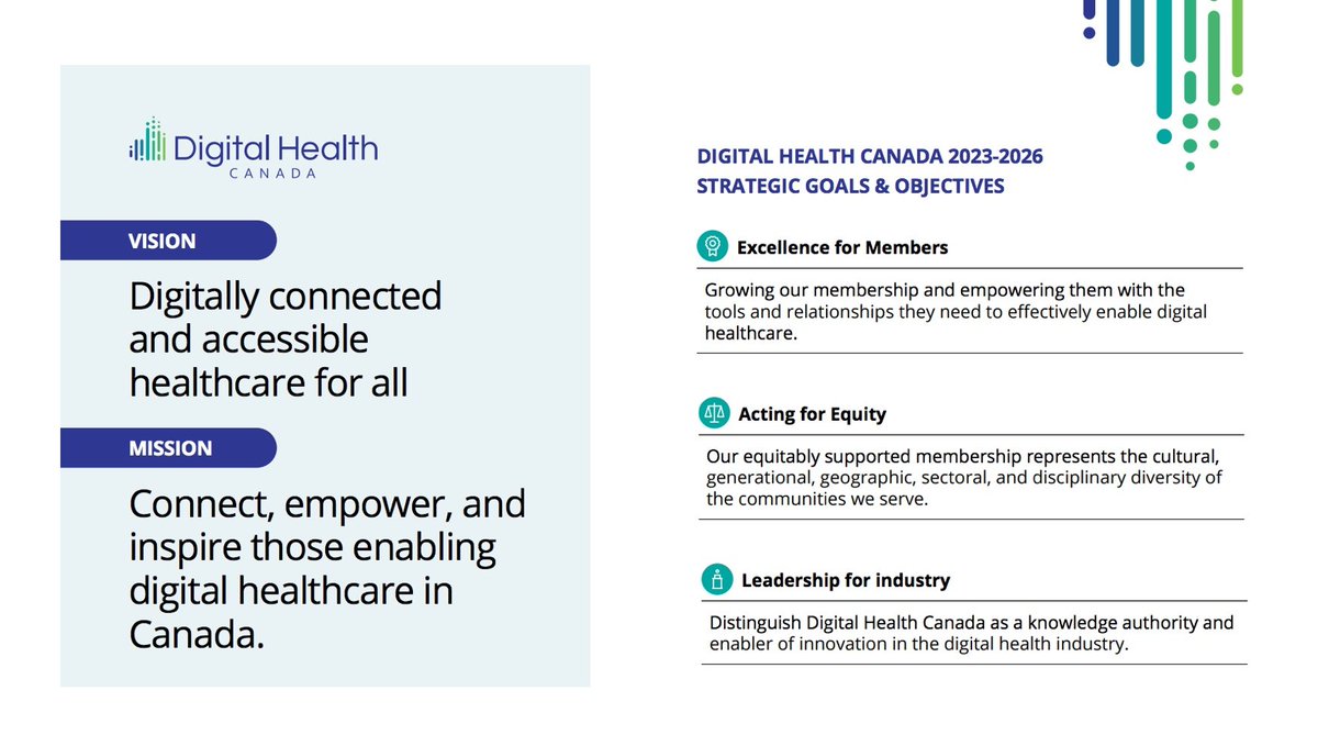 I am proud to be part of the <a href="/DigiHealthCA/">Digital Health Canada</a> team and introducing  Strategy 2026. The new plan reflects our commitment to excellence, equity, and leadership in the #digitalhealth industry in Canada. I look forward to connecting with members &amp; collaborators at #eHealth2023.