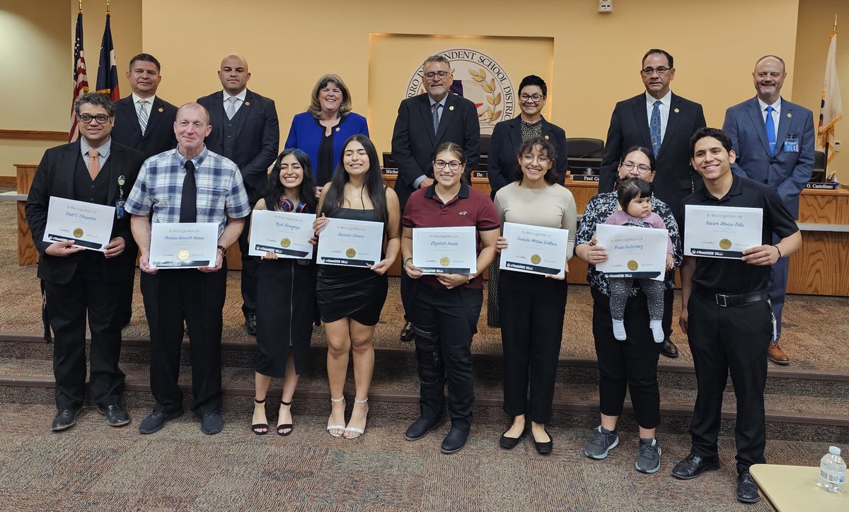 Mr. Hasse &amp; Mr. Chaparro &amp; Trailblazers are honored 🎖by the board for the One Act play !!!!! #BLAZEUPASUP