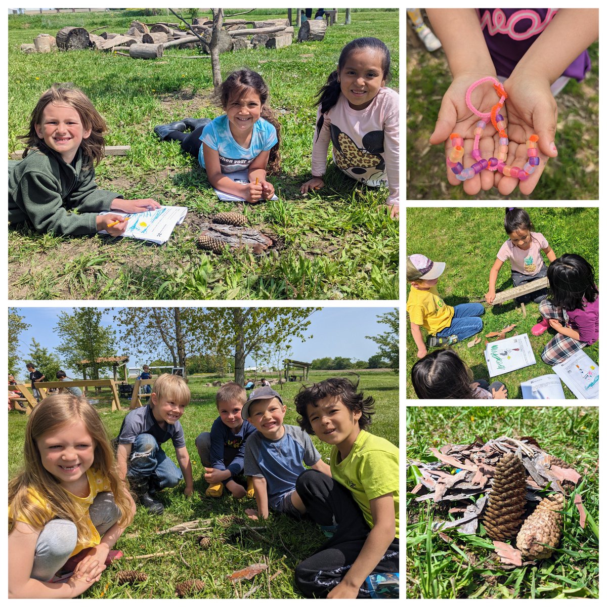 Kindergarten engineers <a href="/North_Holland/">NorthHollandWO</a> create shelters to protect their UV bead "animals" from the sun! #stem #outdoored #teamwork #gowo