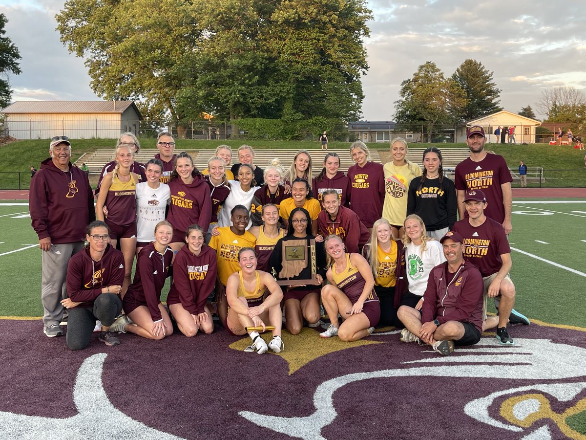 Congratulations to the 2023 Sectional Track and Field Champions! Your Bloomington North Cougars!