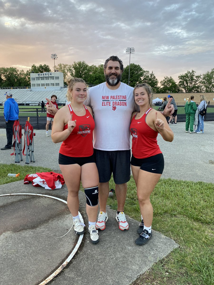The duo strikes again for a 1-2 finish in shot put at <a href="/IHSAA1/">IHSAA</a> Girls Track &amp; Field Sectionals (21). <a href="/LumbleyQuin/">quin lumbley</a> 🥇 — <a href="/Sydney_Miller11/">Sydney Miller</a> 🥈 — <a href="/NPHStrack1/">NPHS Track & Field</a> <a href="/NPHSDragons/">New Palestine Dragons</a>  — <a href="/BallStateTFXC/">Ball State Track & XC</a> — <a href="/PurdueTrackXC/">Purdue Track & Field / Cross Country</a> 

#trackandfield #trackandfieldlife  #shotput #throwersunite #tracknation