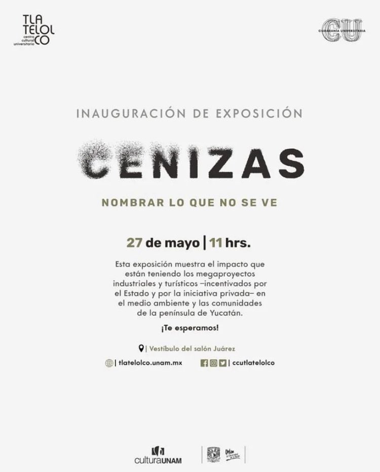 La próxima semana el artista Pablo Tut y el periodista <a href="/RobinCanul/">Robin Canul Suárez</a> inaugurarán una exposición en la que tuve el gusto de participar diseñando las inscripciones jeroglíficas. Ojalá puedan darse una vuelta por el <a href="/ccutlatelolco/">CCU Tlatelolco</a>