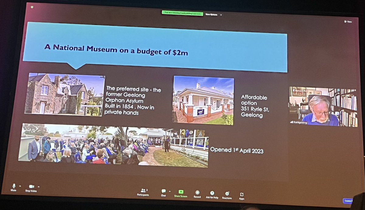 KristyKokegei's tweet photo. Frank Golding on difficult histories of forgotten Australians, the need to understand, to be heard, silence of official records. Care leavers instrumental in developing Aust Orphanage Museum - in their own words, a memory bank for care leavers, sharing their stories #AMaGA2023 https://t.co/Whz4VdLWMC