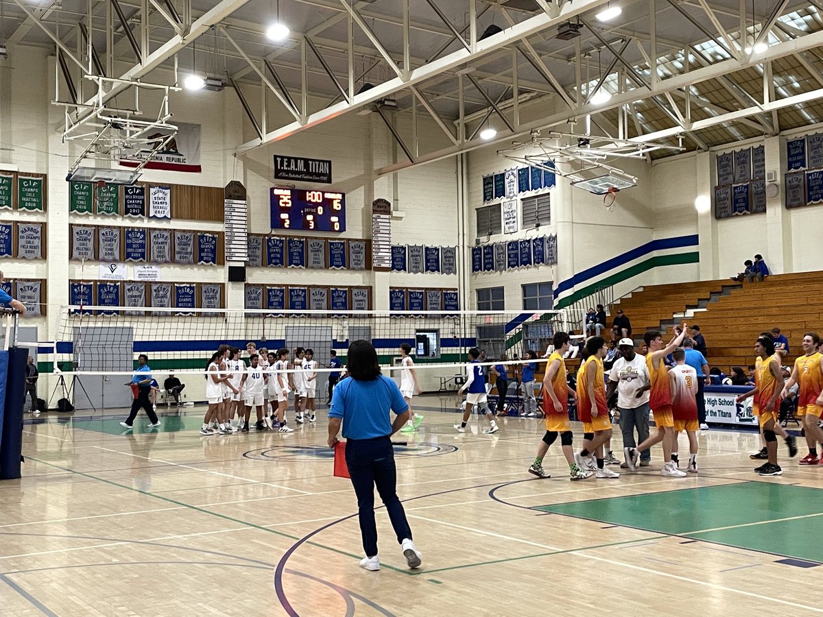 Titans advance in Boys Volleyball State Playoffs!!