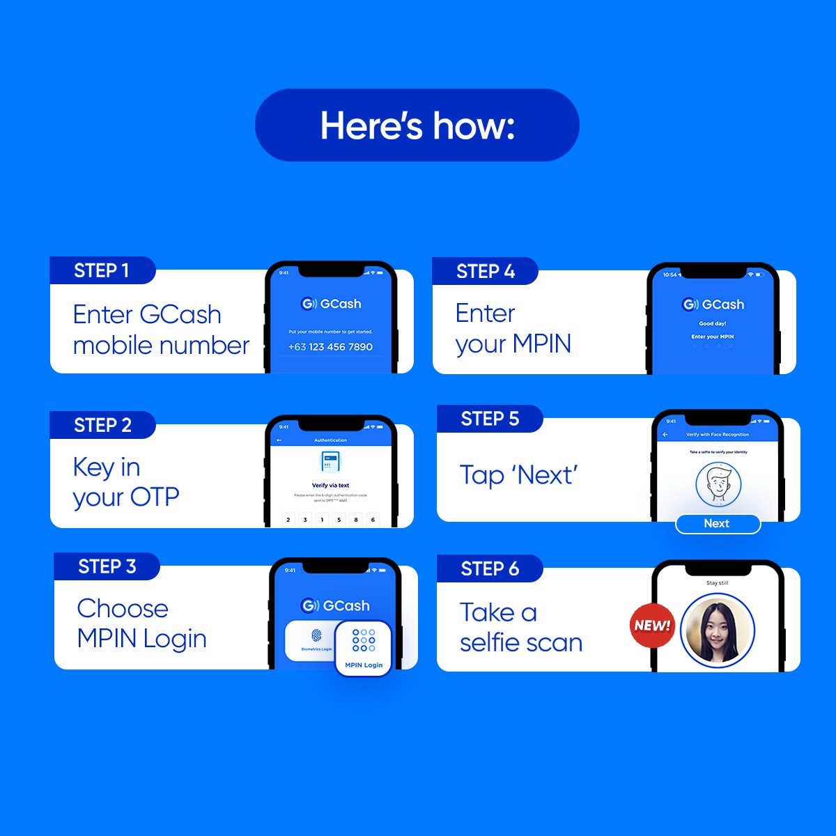 gcashofficial's tweet photo. Mag-login to activate your DoubleSafe Face ID! Para safe at secure ang GCash account mo at siguradong ikaw lang ang makaka-access nito!  #GSafeTayo dahil sa GCash DoubleSafe Face ID! https://t.co/EsssaTm6bg