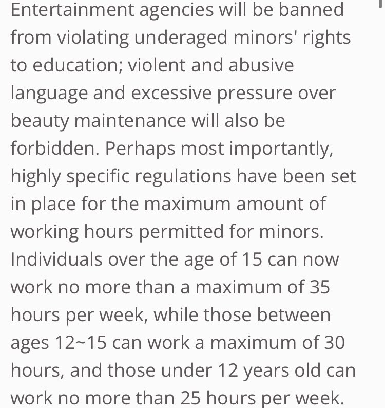 SaintAIeXa's tweet photo. @allkpop opposing these laws is cartoonishly evil. if you need to make 15 y/os work full time jobs and violate their educational rights then your group/company shouldn’t exist https://t.co/9eqxDPeDf3