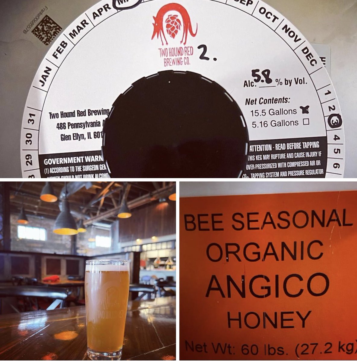 TwoHoundRed's tweet image. NEW BEER RELEASE 5/19! Milena’s Hive Honey Lager 5.8%ABV: A refreshing version of a traditional braggot (mead/beer hybrid). The flavor of Angico honey is present, as is the bready flavor of the malt, making for a complex &amp;amp;delicious beverage w/the best of both worlds. #ilcraftbeer