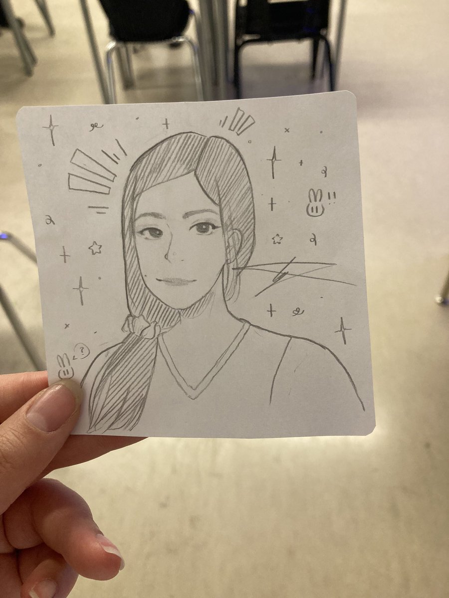 AmyMeiyee's tweet photo. The talent within my students. She drew this up quickly for me, and I just about cried when she gave it to me. #love #grade9 https://t.co/REN45eMx1h