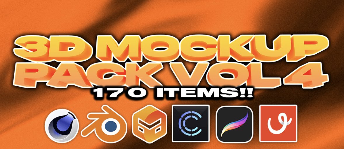 DesignedByZee's tweet image. 3D mockup pack vol 4 available now!! 170+ 3D mockups ready to use, drag and drop easy to use!!

designedbyzee.selly.store

#designedbyzee #3Dmockup #pack #3Dmockuppack #design #nft #designer #3Ddesigner #clo3D #cinema4d #Procreate #blender