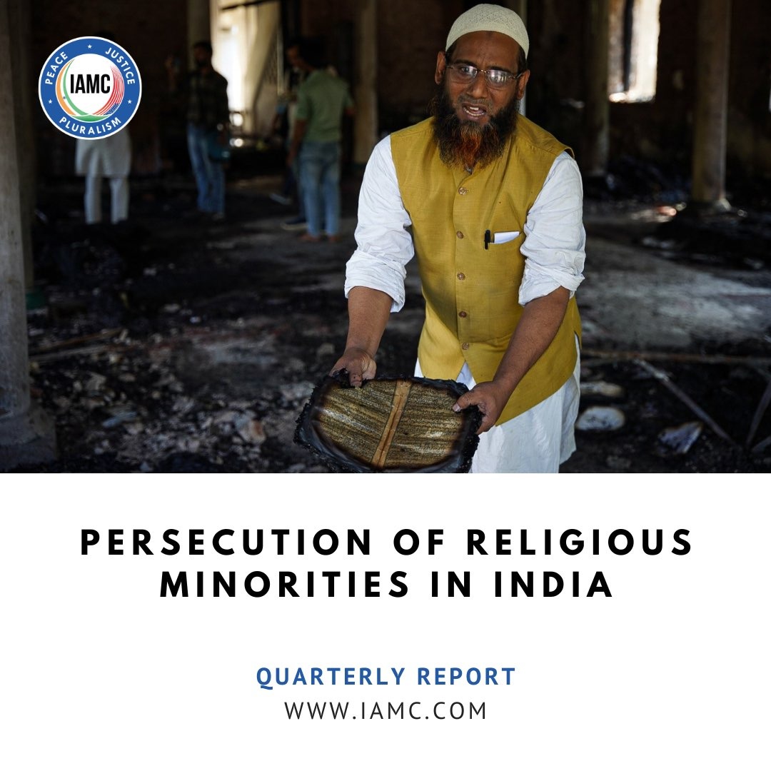 IAMCouncil's tweet photo. #Alert—Today, we released our first quarterly report on "Persecution of Religious Minorities in India" which brings attention to the disturbing escalation of atrocities faced by Muslims &amp; Christians under Hindu supremacist rule of @BJP4India

Read &amp; share:https://t.co/j6sa05mF9S https://t.co/qPk9cV8PGQ