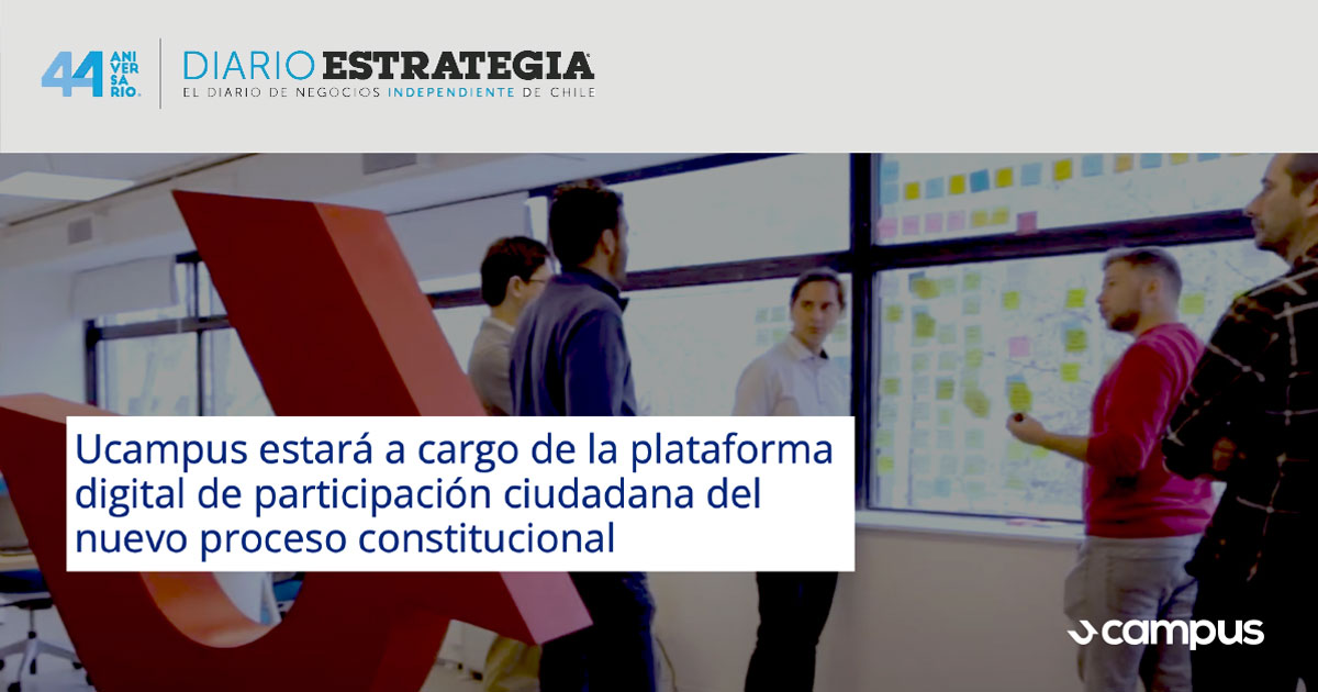 ucampus_cl's tweet photo. ¡Ucampus en la prensa! Medios de comunicación informan que del 7 de junio al 7 de julio estará disponible el proceso de participación ciudadana para el #ProcesoConstituyente, donde #Ucampus desarrolló dos de los cuatro mecanismos

@CNNChile @diario_eha @PrensaInnova @Estrategiacl https://t.co/xHWKKkbYPX