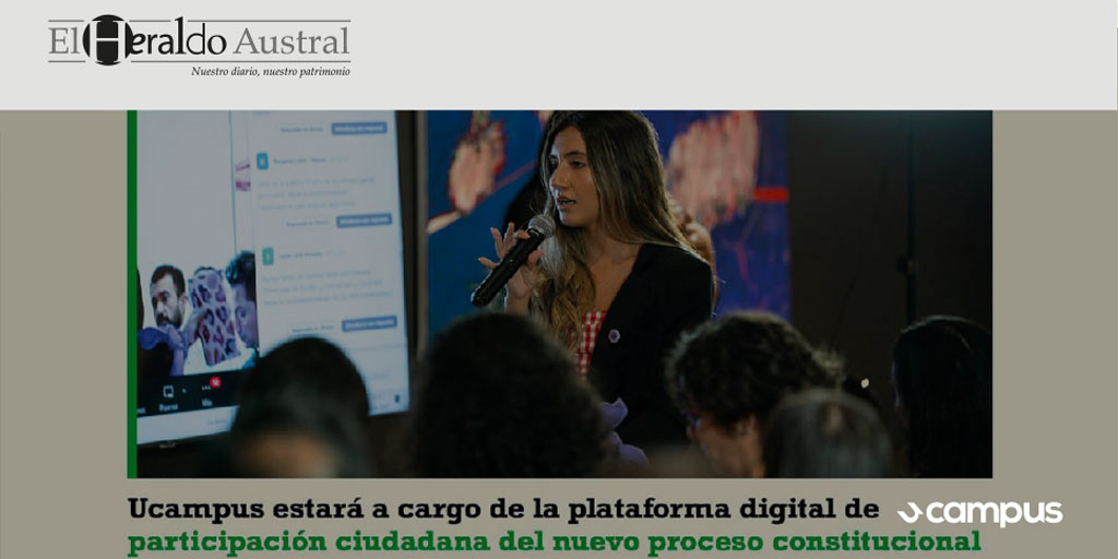ucampus_cl's tweet photo. ¡Ucampus en la prensa! Medios de comunicación informan que del 7 de junio al 7 de julio estará disponible el proceso de participación ciudadana para el #ProcesoConstituyente, donde #Ucampus desarrolló dos de los cuatro mecanismos

@CNNChile @diario_eha @PrensaInnova @Estrategiacl https://t.co/xHWKKkbYPX
