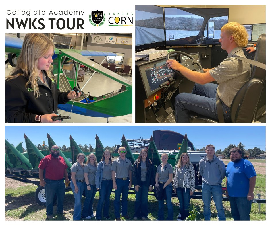 kscorn's tweet photo. It's been a knowledge-packed two days for Class 6 of the Kansas Corn Collegiate Academy as they completed an ag industry tour in northwest Kansas this week! Thank you to everyone who took the time to help out with our tour. #kscorn #cornacademy #ksag #nwks #corn https://t.co/gavFLg13GY