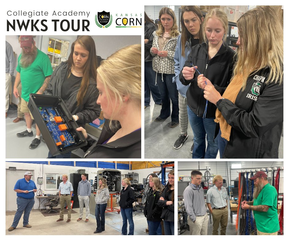 kscorn's tweet photo. It's been a knowledge-packed two days for Class 6 of the Kansas Corn Collegiate Academy as they completed an ag industry tour in northwest Kansas this week! Thank you to everyone who took the time to help out with our tour. #kscorn #cornacademy #ksag #nwks #corn https://t.co/gavFLg13GY