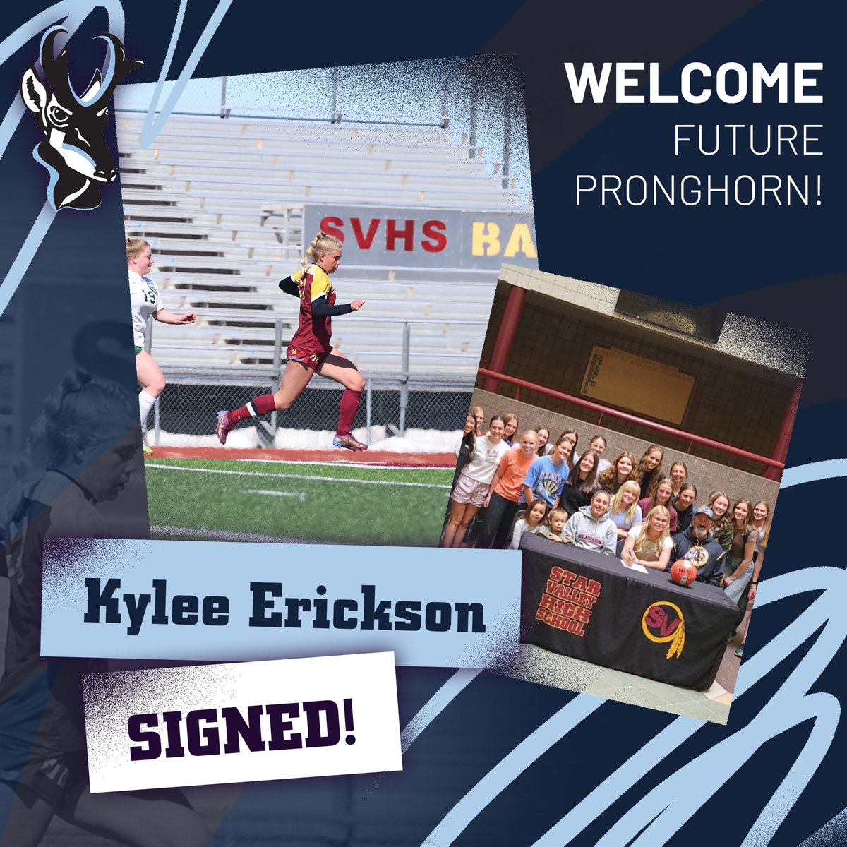 Excited to welcome our newest signing Kylee Erickson from Afton, Wyoming! Welcome to the Pronghorn Family! #gopronghorns #pronghornpride