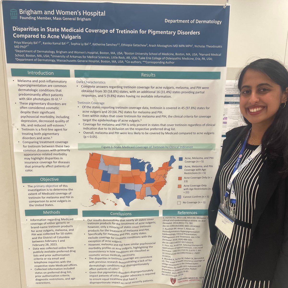 Strong representation of the @MostaghimiLab in the @ISID2023Tokyo Poster Sessions! In addition to their session talks, @PriyaManjaly & @Sophia_Ly_MD2b each presented 2 of their research projects as posters. One of Sophia's studies was selected for an oral poster presentation.