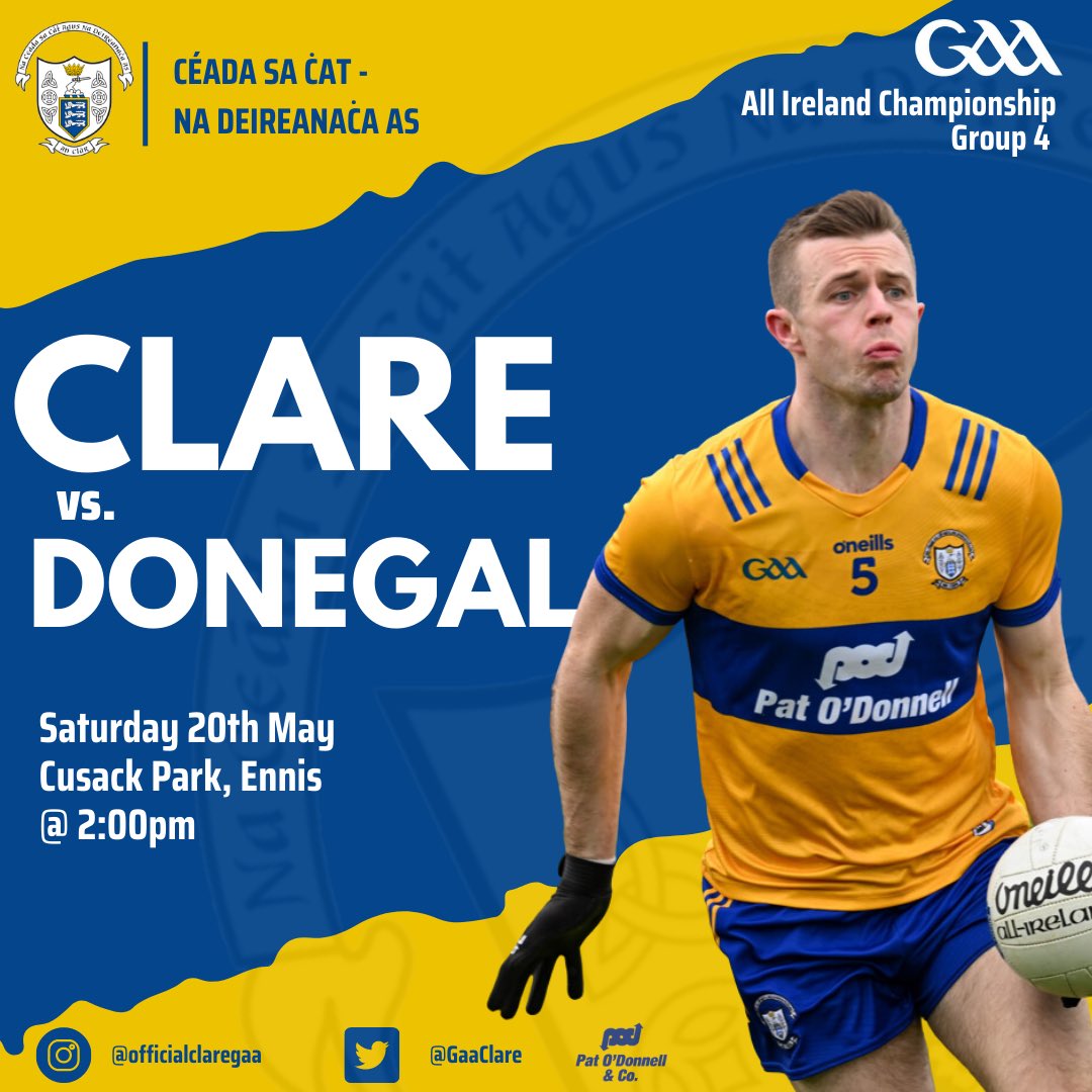 Monaghan GAA Supporters on Twitter "RT GaaClare Clare host Donegal