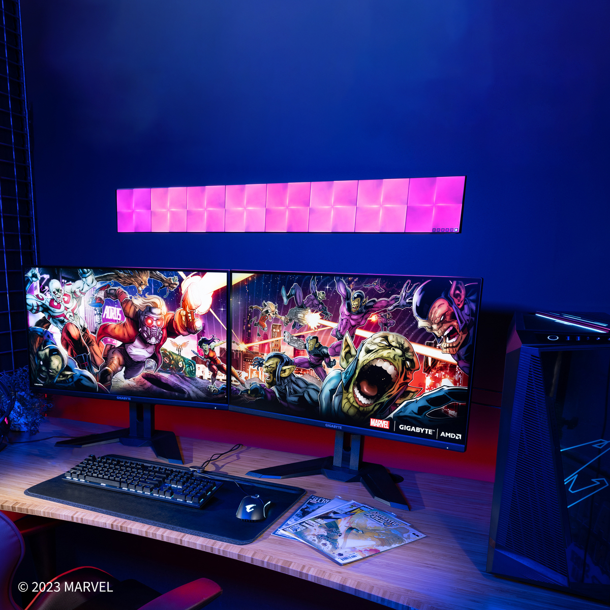 AorusOfficial's tweet image. No matter what happens next, the galaxy 🪐 still needs its Guardians, doesn't it?

Join @Marvel  Guardians of the Galaxy to fight the incoming Skrull and download the FREE custom wallpapers today. Link in bio. #AORUSUnleashed @AMD