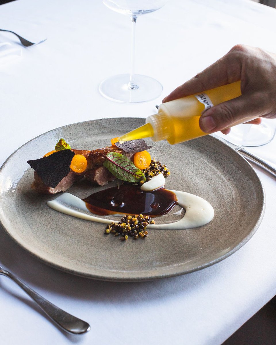 A N A T R A 

liberty farm duck · orange blossom honey · kumquat · turnip · black olive