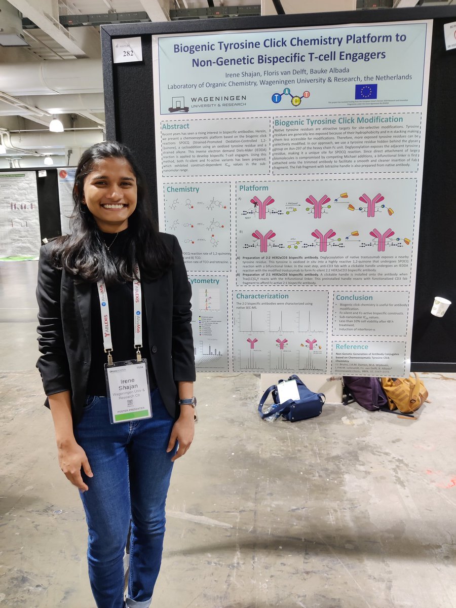 Interested in learning more about non-genetic development of bispecific T-cell engagers via biogenic tyrosine click chemistry? Stop by stand P282!
#PEGS23 #PEGSBoston #TACT @EtnTact