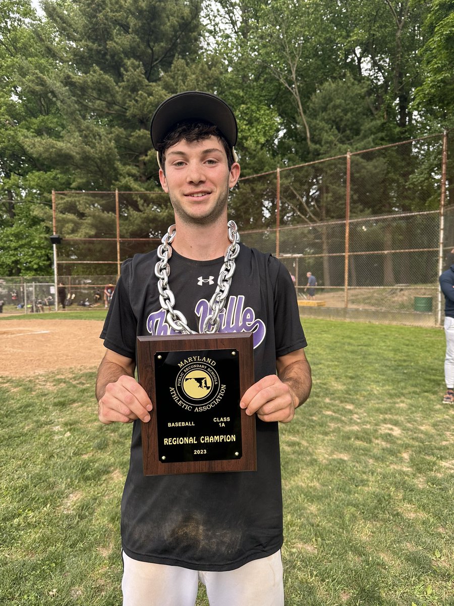 PikesvilleA's tweet photo. Proud of these boys! Congratulations Pikesville Baseball on your 1A North Region 1 Championship victory over South Carroll! 💜⚾️ https://t.co/2iMumAK8sR
