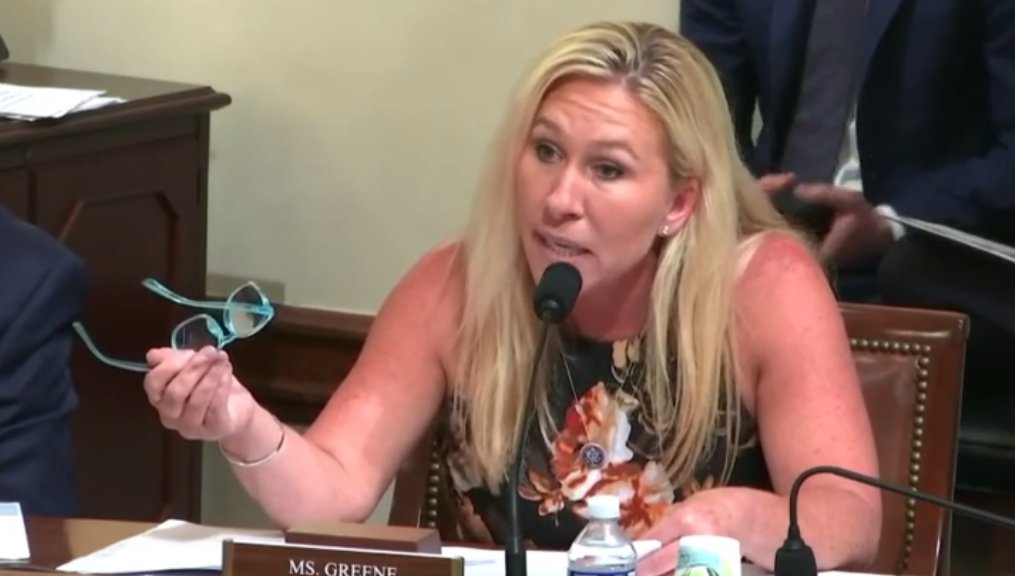 BREAKING: MAGA Rep. Marjorie Taylor Greene freaks out during a Homeland Security Committee hearing on "left wing violence" after an expert witness laughs in her face.

The interaction began with Greene howling about "George Soros funded" protests — which is one of the Republican