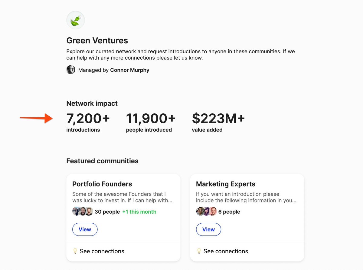 ConnorPM's tweet image. 🎙️All investors talk about their value add

⭐️ Great investors show their value add

#DataDrivenVC #GiveFirstMeasured