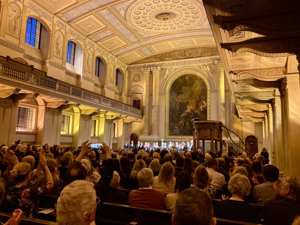 Soaring sounds from <a href="/TheSixteen/">The Sixteen</a> with their #ChoralPilgrimage2023 <a href="/orncgreenwich/">Old Royal Naval College</a> tonight inc two beautiful new commissions from <a href="/Dobrinka_T/">Dobrinka Tabakova</a>