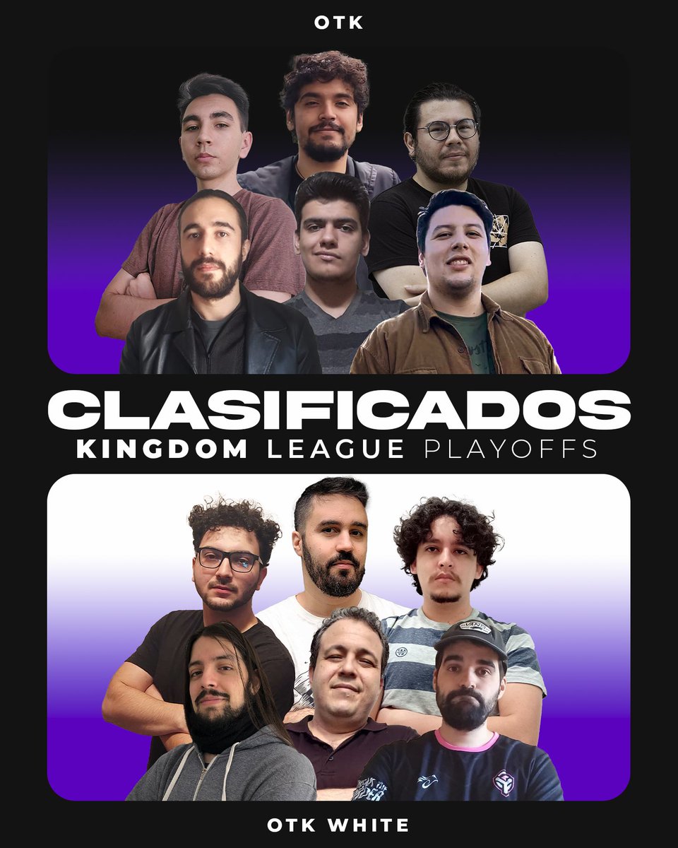 Nuestros dos equipos que participan de la <a href="/kingdom_league/">The Kingdom League</a> pasan a la fase de playoffs! 😎

Ahora llega el momento donde cada partido es una final! 💪

#OTKWIN | #Heraldos | <a href="/LoRLATAM/">Legends of Runeterra LATAM</a>