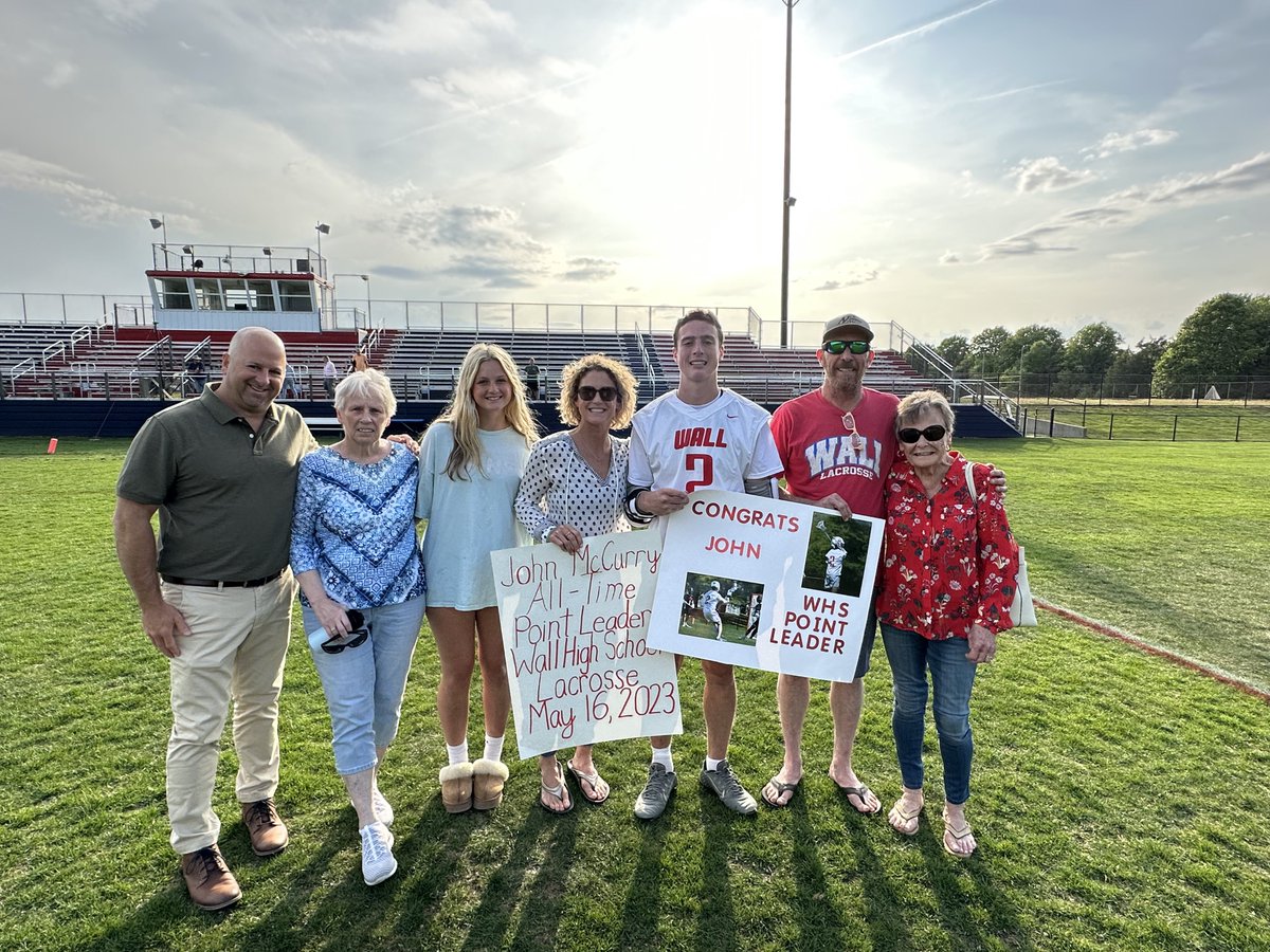 Wall Twp Crimson Knights (@wallathletics) on Twitter photo 🚨🚨RECORD BREAKER🚨🚨JON MCCURRY is the new all time points leader as a Crimson Knight in boys lacrosse🥍 CONGRATS JON!! Incredible Accomplishment! 🥍🙌🏽👏🏽🙌🏽💪🏻 <a href="/Wall_BoysLax/">Wall HS Boys Lacrosse</a> <a href="/WallTwpSchools/">Wall Township Public Schools</a> <a href="/HSSportsNJ/">NJ.com HS Sports</a> <a href="/APPSportsDesk/">APPSportsDesk</a> <a href="/LenBardsley/">Len Bardsley</a> @ShoreSportsNet 🚨🚨RECORD BREAKER🚨🚨JON MCCURRY is the new all time points leader as a Crimson Knight in boys lacrosse🥍 CONGRATS JON!! Incredible Accomplishment! 🥍🙌🏽👏🏽🙌🏽💪🏻 <a href="/Wall_BoysLax/">Wall HS Boys Lacrosse</a> <a href="/WallTwpSchools/">Wall Township Public Schools</a> <a href="/HSSportsNJ/">NJ.com HS Sports</a> <a href="/APPSportsDesk/">APPSportsDesk</a> <a href="/LenBardsley/">Len Bardsley</a> @ShoreSportsNet
